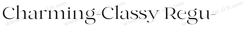 Charming-Classy Regu字体转换